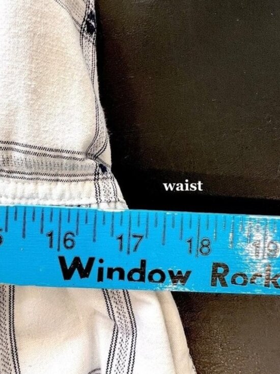 Vintage OshKosh Womens Dress 8 Cottage Country Prairie Blue‎ White Windowpane - Picture 7 of 8